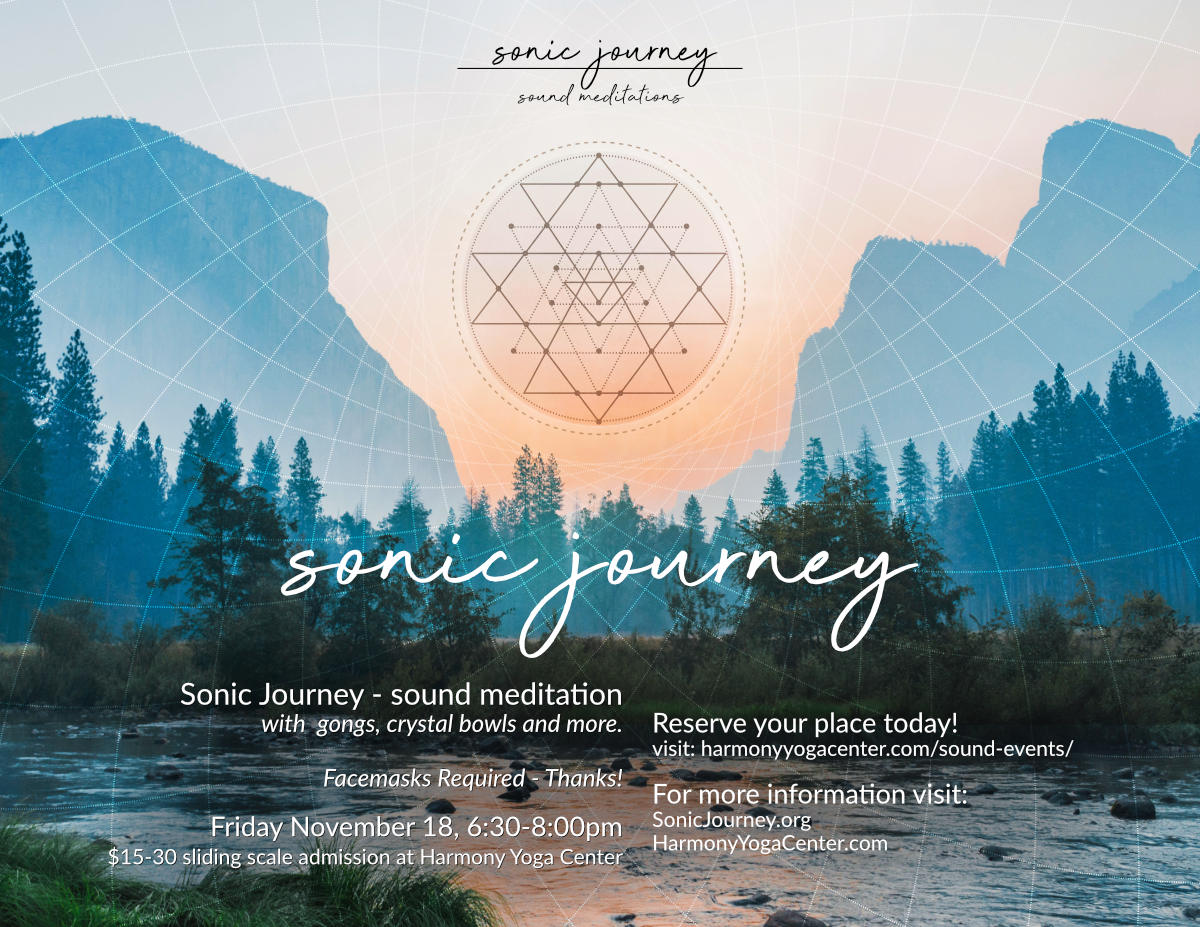 Sonic Journey at Harmony Yoga Center - November 18th, 2022